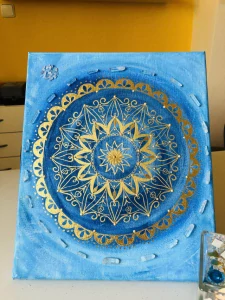 Mandala na plátně
